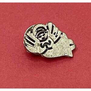 Silver Vintage Cherub Angels Pin Brooch